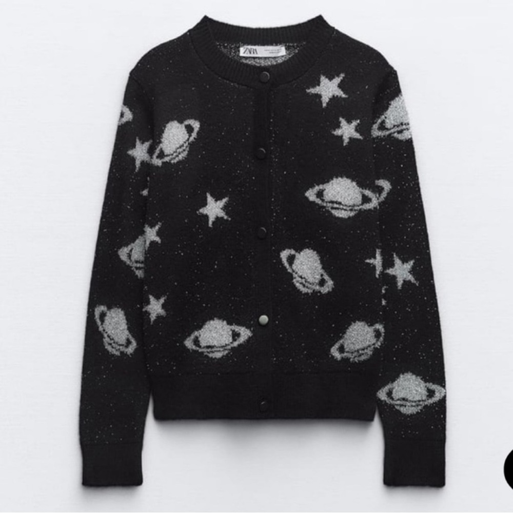 Zara Planetary Knit Cardigan 🪐